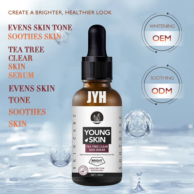 1oz/30ml OEM জৈব চা ট্রি রিলিফ এসেন্স ফেস সিরাম মেরামত ব্রণ পিম্পল রিমুভার