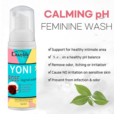 60ML OEM স্কিন কেয়ার প্রোডাক্ট জীবাণুমুক্ত করে PH ব্যালেন্সড ডেইলি ক্লিনজিং ফেমিনিন ইন্টিমেট কেয়ার ওয়াশ