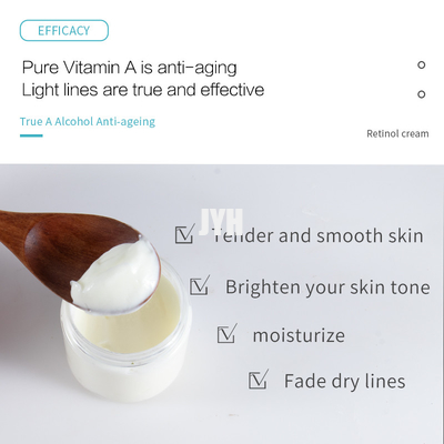 60ml Retinol Hyaluronic অ্যাসিড ময়েশ্চারাইজার ফেসিয়াল ক্রিম অ্যান্টি এজিং