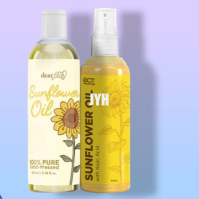 60ml অর্গানিক সানফ্লাওয়ার সিড অয়েল 100% বিশুদ্ধ ক্যারিয়ার তেল ত্বকের মুখের চুলের জন্য পুষ্টিকর